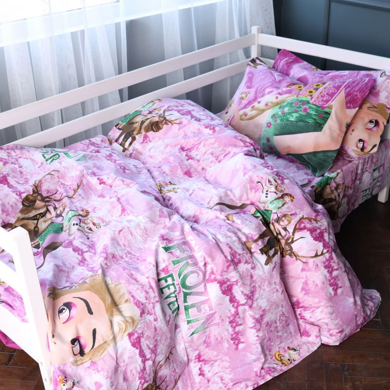 Комплект постільної білизни Бязь Kids Time 17-0791 Frozen pink - 1