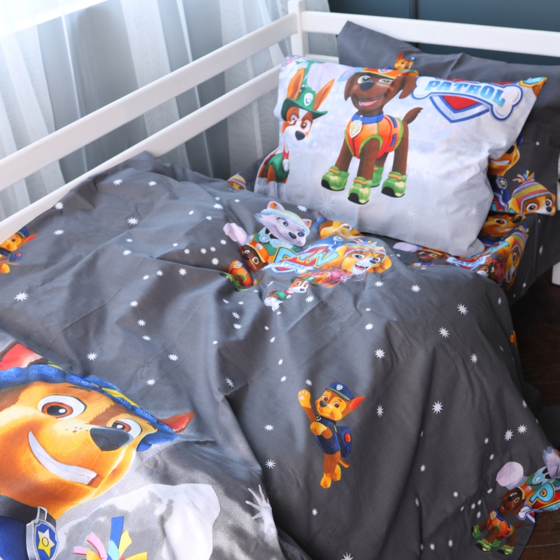 Підковдра Бязь Kids Time 17-0795 Paw Patrol Winter gray - 2