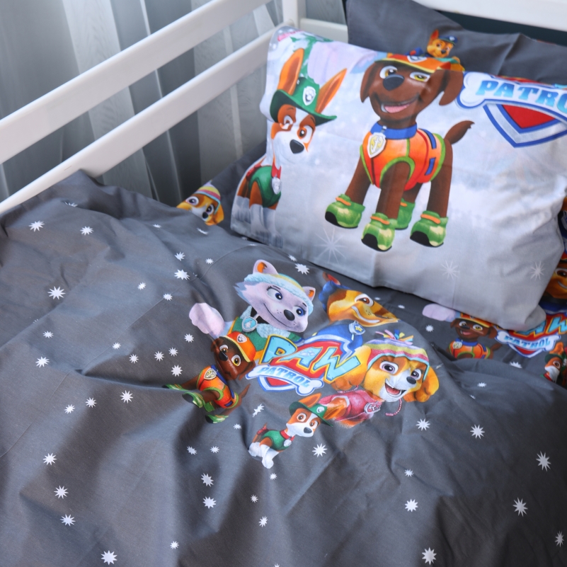 Наволочка Бязь Kids Time 17-0795 Paw Patrol Winter gray