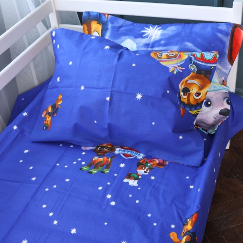 Простынь Бязь Kids Time 17-0794 Paw Patrol Winter blue - 2