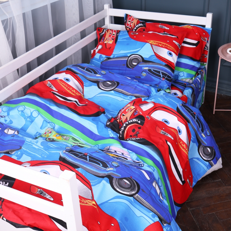 Підковдра Бязь Kids Time 17-0778 McQueen's Racing Dreams blue - 2