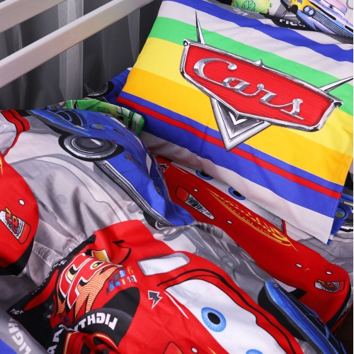 Простынь Бязь Kids Time 17-0779 McQueen's Racing Dreams gray
