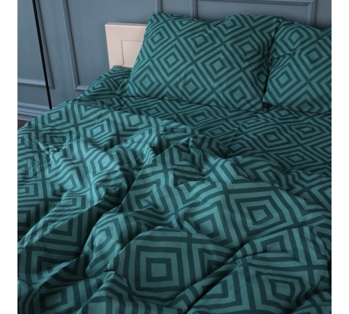 Постельное белье Бязь 17-0622 Geometry Emerald - 2