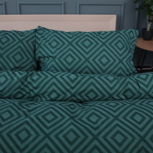 Комплект постільної білизни MirSon Ranforce Elite 17-0622 Geometry Emerald - 2
