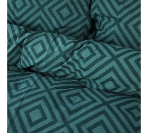 Пододеяльник MirSon Ranforce Elite 17-0622 Geometry Emerald