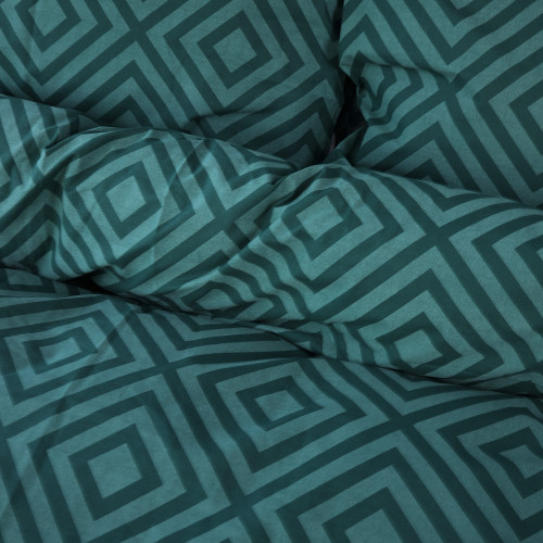 Пододеяльник MirSon Ranforce Elite 17-0622 Geometry Emerald
