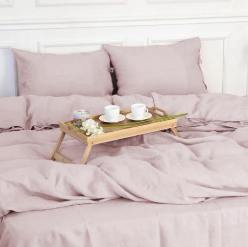 Простынь на резинке Лен Natural Linen "Amalia" - высота 25 см (детские 10 см)