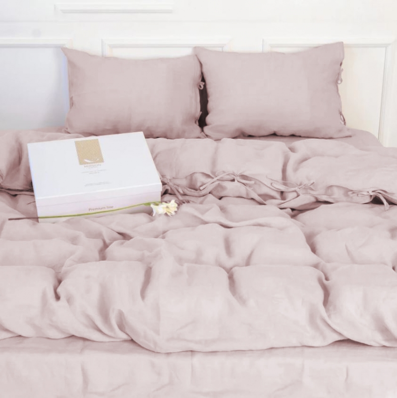 Простынь на резинке Лен Natural Linen "Amalia" - высота 25 см (детские 10 см) - 2
