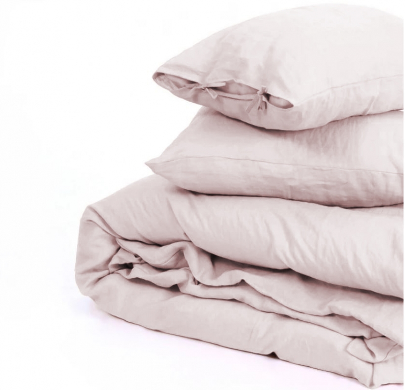 Простынь на резинке Лен Natural Linen "Amalia" - высота 25 см (детские 10 см) - 4