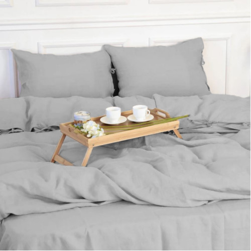 Простирадло на гумці Льон Natural Linen "Jasmine" - висота 25 см (дитячі 10 см)