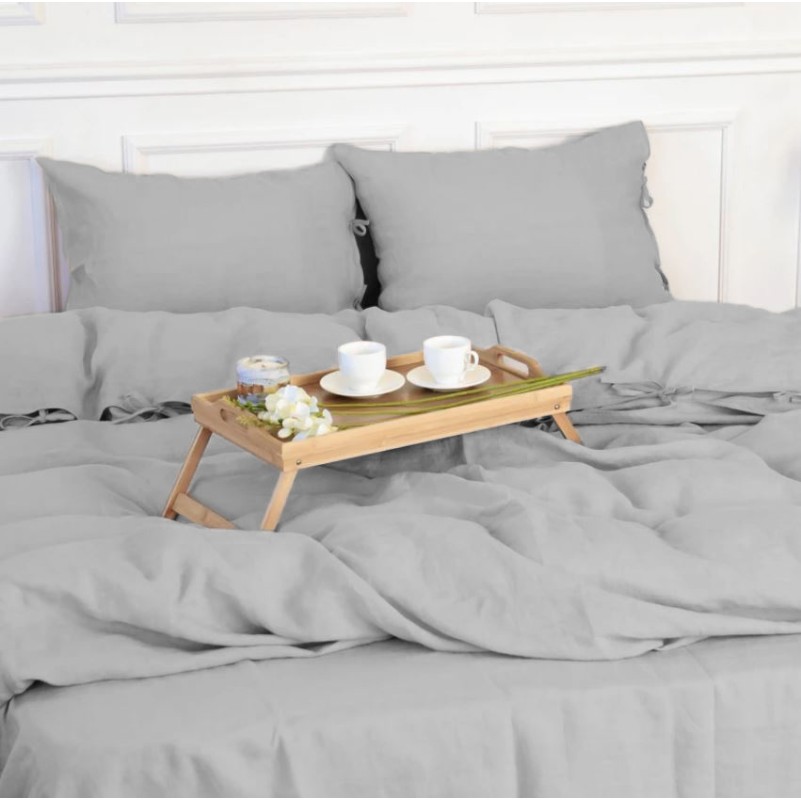 Простынь на резинке Лен Natural Linen "Jasmine" - высота 25 см (детские 10 см)