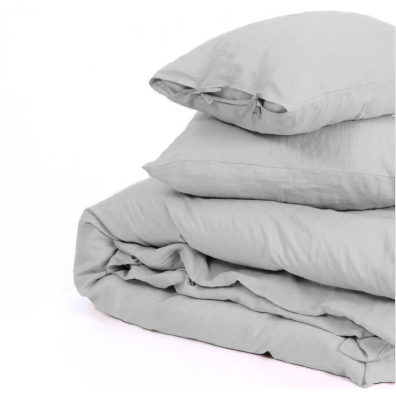 Простынь на резинке Лен Natural Linen "Jasmine" - высота 25 см (детские 10 см) - 4