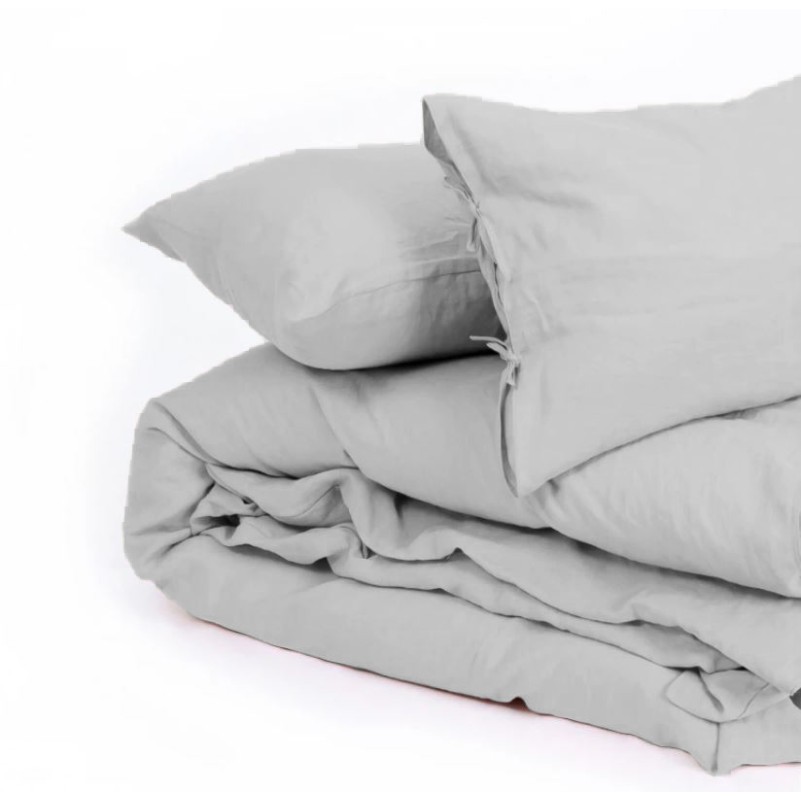 Простынь на резинке Лен Natural Linen "Jasmine" - высота 25 см (детские 10 см) - 5