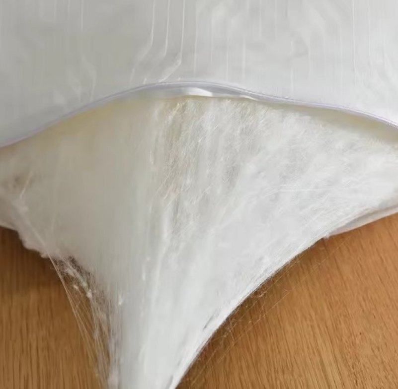 Подушка шовкова Premium silk №1502 white New - 2