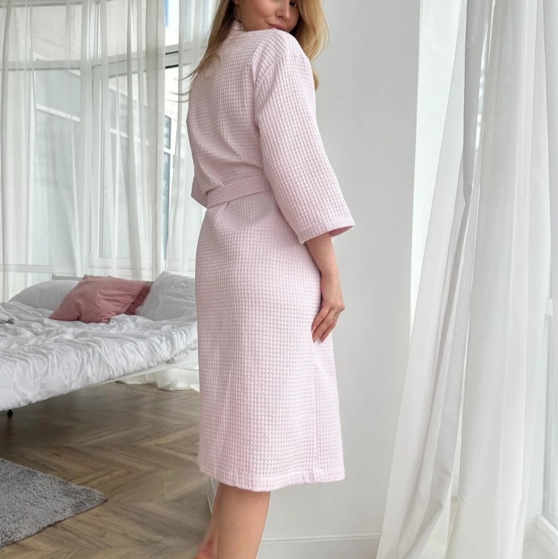Халат "Soft Waffle" pink - 1