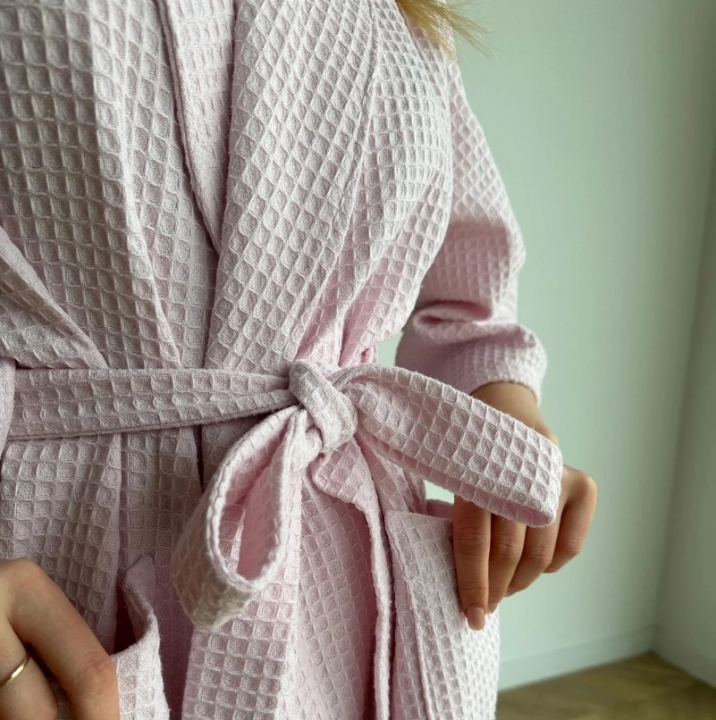 Халат "Soft Waffle" pink - 2