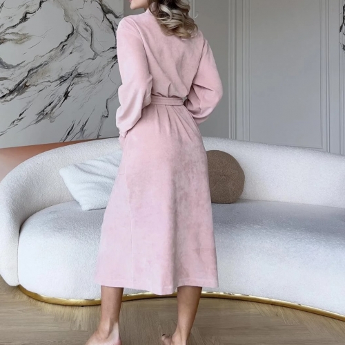 Халат "Velour Grace" peach - 2