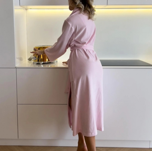 Халат "Velour Grace" pink - 2