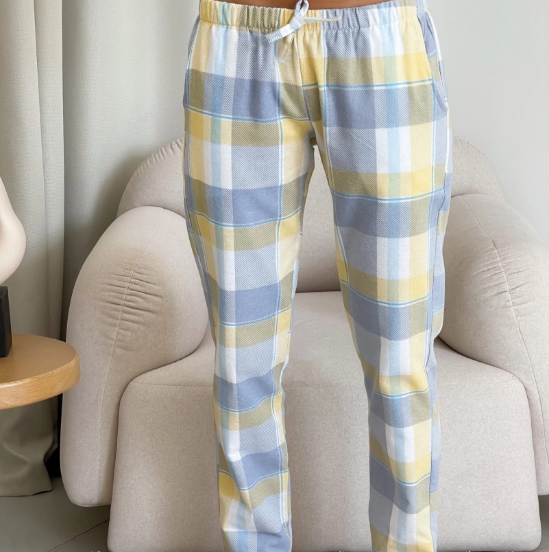 Жіночий костюм "Lazy Mornings" yellow/gray - 5