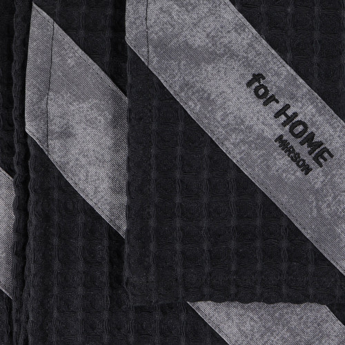 Набор полотенец дак/вафля №700 Black (3 шт) - 2