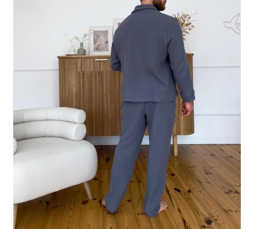 Пижама "Soft muslin" dark gray - 2