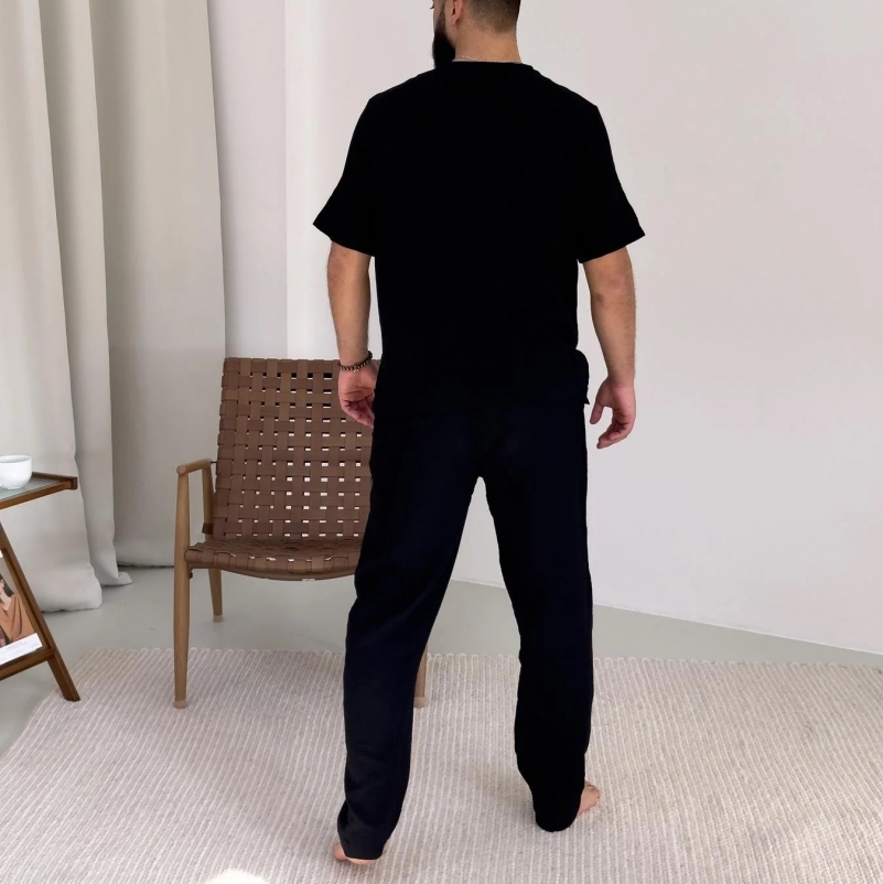 Пижама "Modern Muslin" black - 1