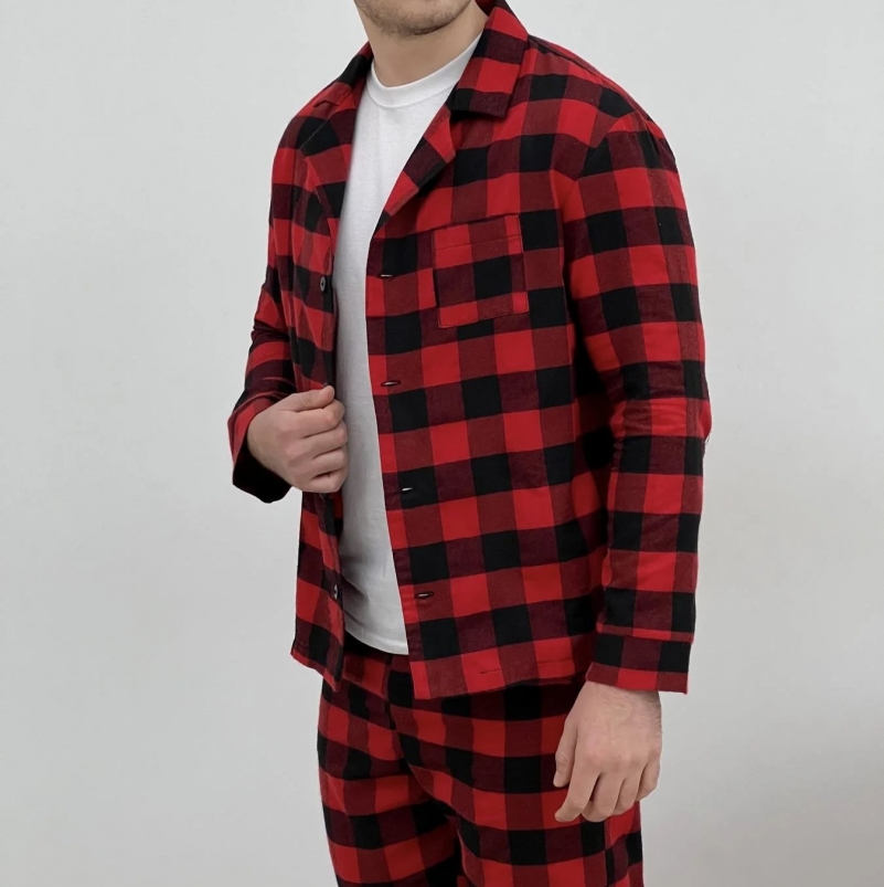 Пижама "Flannel Comfort" red/white - 1