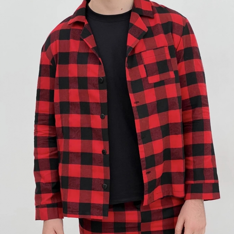 Пижама "Flannel Comfort" red/black - 1