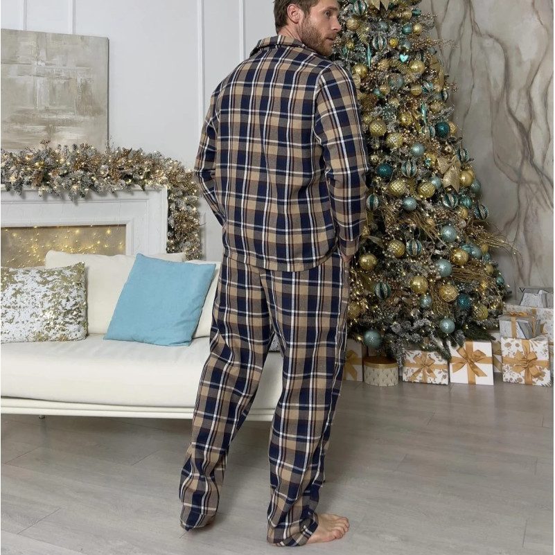 Піжама чоловіча Фланель С "Cozy Flannel" brawn - 2