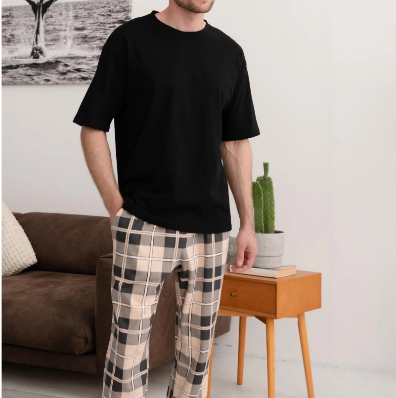 Пижама "Urban Flannel" beige - 2