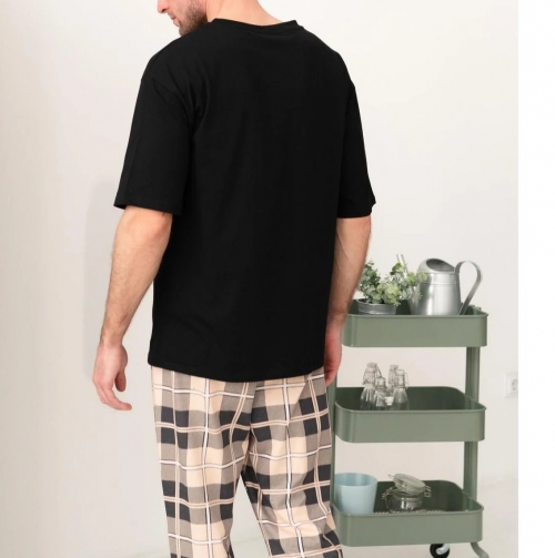 Пижама "Urban Flannel" beige print - 2