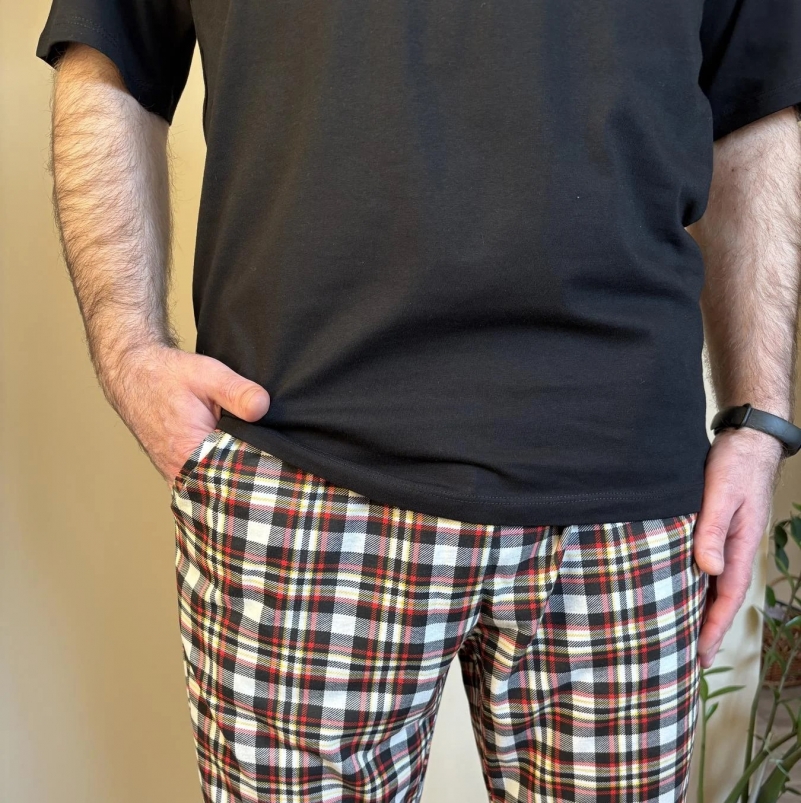 Пижама "Flannel Nightwear штани" black - 2