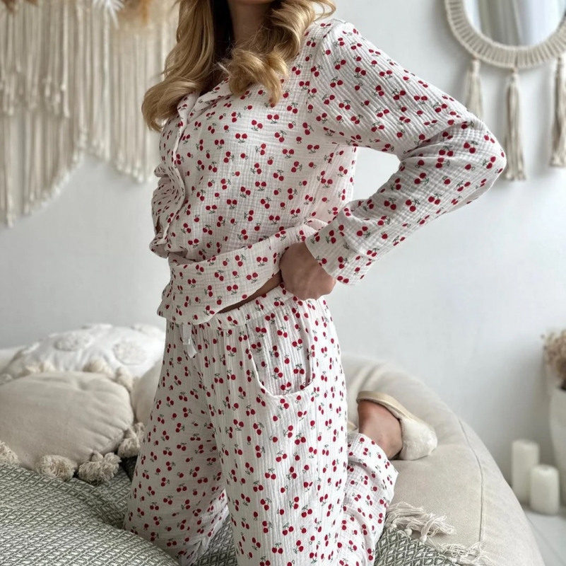 Піжама "Cherries" white - 2