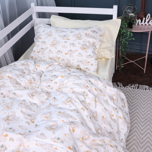 Простынь Сатин Kids Time 22-1419 Sleepy ducklings