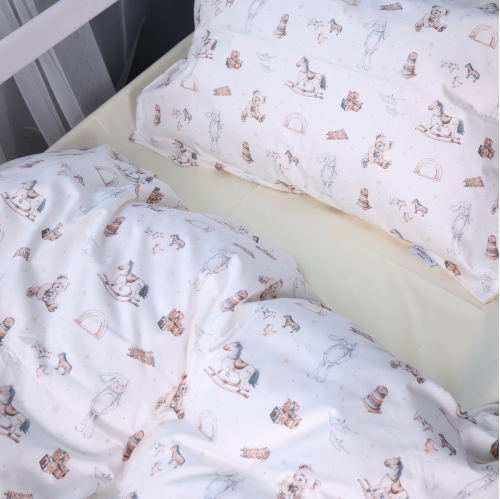 Простынь Сатин Kids Time 22-1422 Warm toys