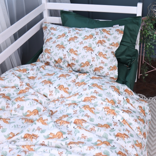Пододеяльник Сатин Kids Time 22-1420 Little Jungle Friends