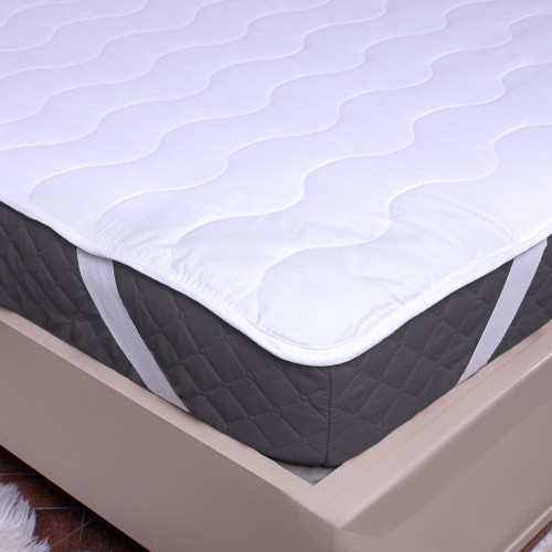 Наматрасник №1724 Eco Light White (Silk) (обычный на резинке по углам) - 3