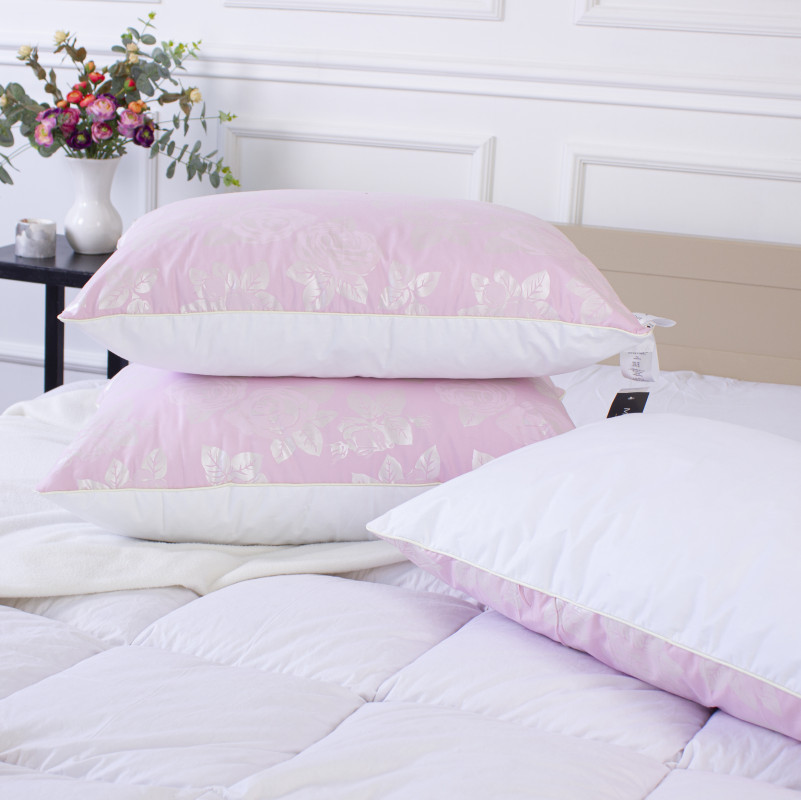 Пуховая подушка KARMEN №1806 "Bio-Pink" 90% пух (МЯГКАЯ) - 6