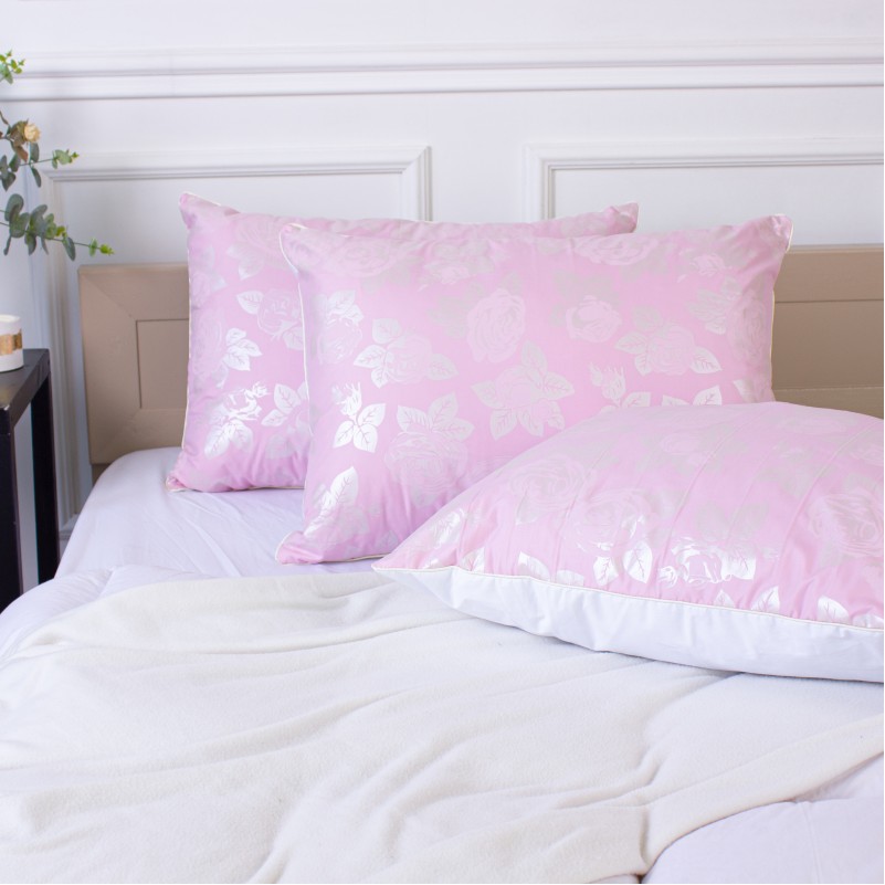 Пухова подушка KARMEN №1807 "Bio-Pink" 90% пух (середня) - 8