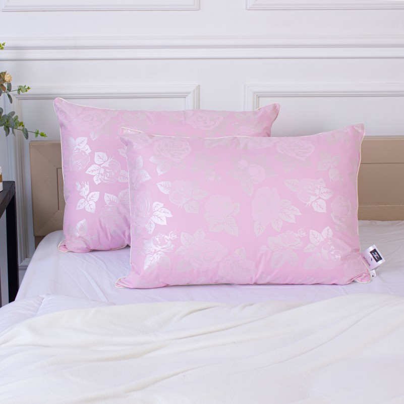 Пухова подушка KARMEN №1807 "Bio-Pink" 90% пух (середня) - 10