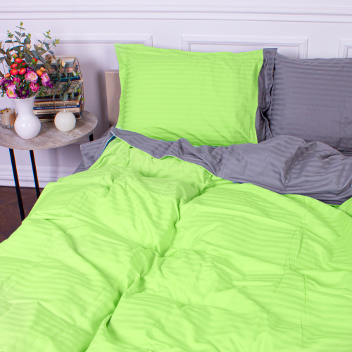 Постільна білизна Satin Stripe 30-0016 + 30-0010 Danik