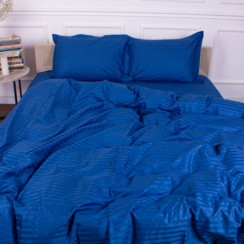 Постільна білизна Satin Stripe 30-0019 Blue - 2