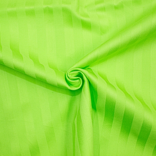 Простынь на резинке Satin Stripe 30-0016 Light Green - высота 25 см (детские 10 см)