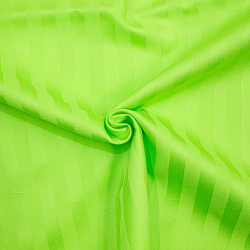 Простынь на резинке Satin Stripe 30-0016 Light Green - высота 25 см (детские 10 см) - 2