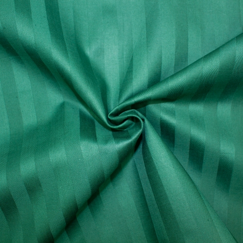 Простынь на резинке Satin Stripe 30-0017 Green - высота 25 см (детские 10 см)