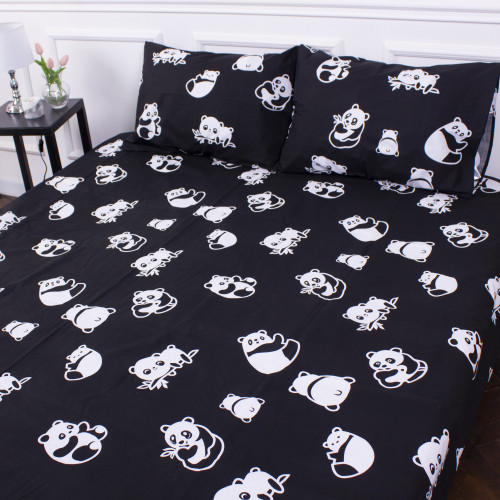 Простынь MirSon Ranforce Elite 17-0573 Happy Panda