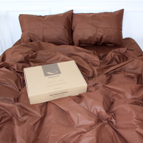 Комплект постельного белья Mirson Ranforce Elite 19-1217 Chocolate perla