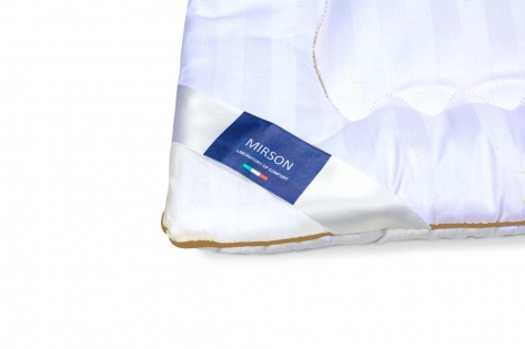 Одеяло шерстяное №0345 Royal Pearl ЛЕТНЕЕ Hand Made Чехол Сатин Italy
