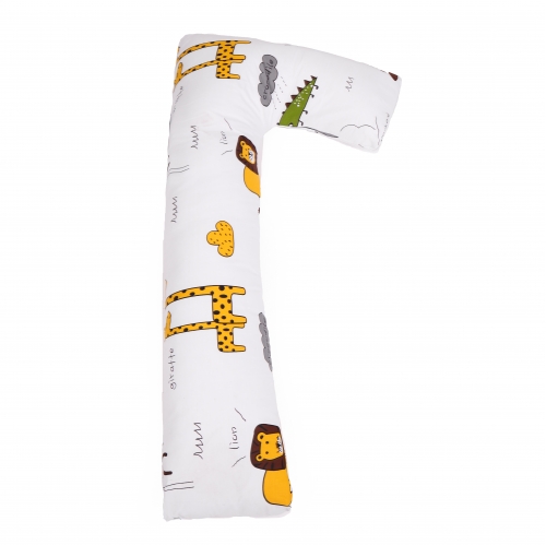 Подушка для вагітних та відпочинку Г-подібна №5014 Color Line 17-0132 Lion King EcoSilk бязь