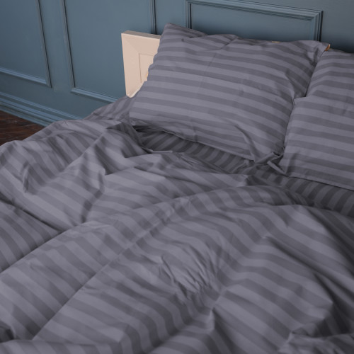 Постельное белье Бязь 17-0601 Stripe Gray - 2